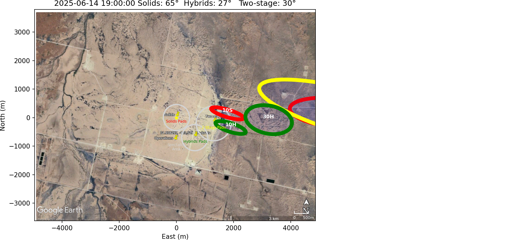 Impact Zones With Rotation 15 Clockwise